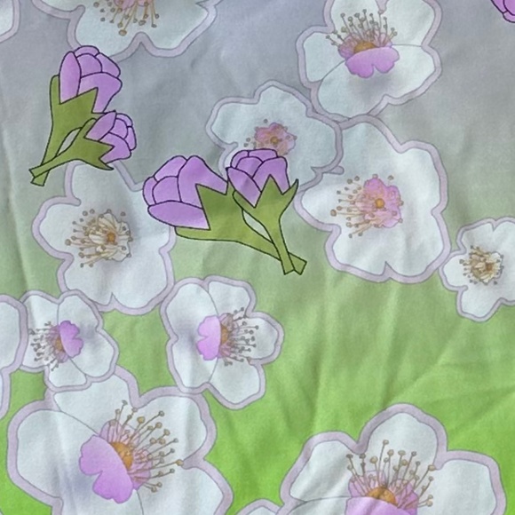 Cynthia Rowley Printed Rashguard Pink/Green Cherry Blossom Large NWT Beach Swim - Picture 10 of 16